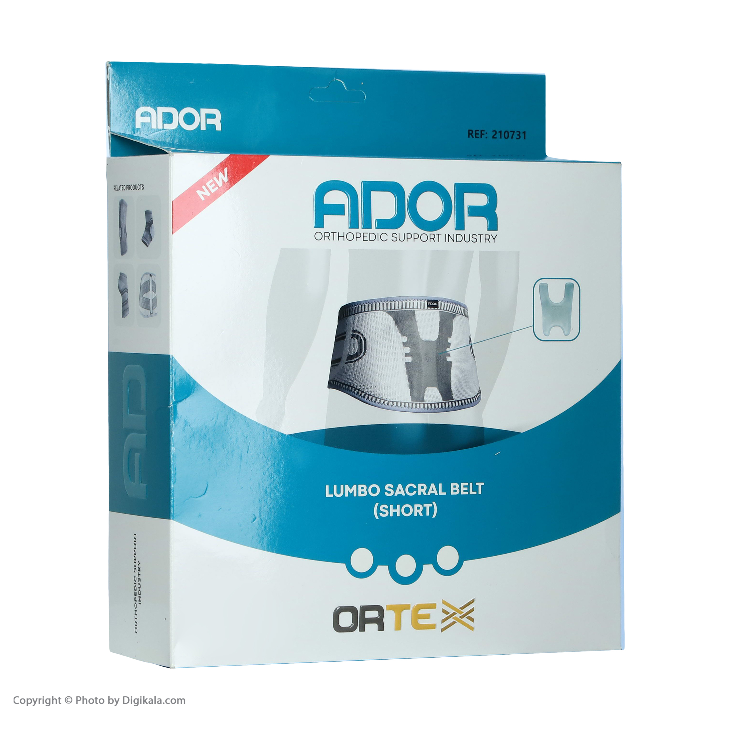کمربند طبی کوتاه آدور مدل Ortex