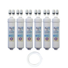 فیلتر یخچال ساید بای ساید آکوا پیورست مدل COCONUT SHELL 2500G مجموعه 6 عددی
