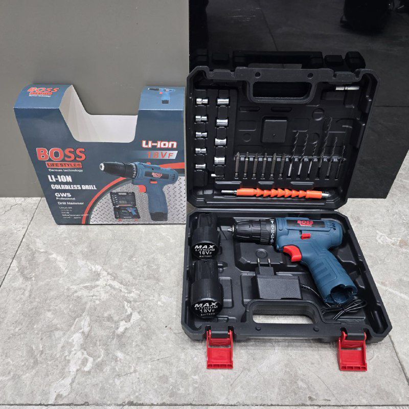 مجموعه 29 عددی دریل 10 میلیمتری 18 ولت باس مدل DualBattery-18VOLT