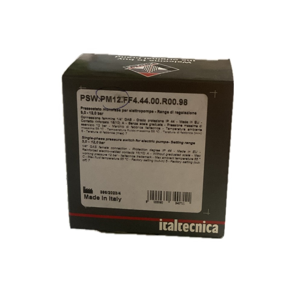 کلید کنترل اتوماتیک پمپ ایتال تکنیک مدل PSW.PM12 فشار بالا