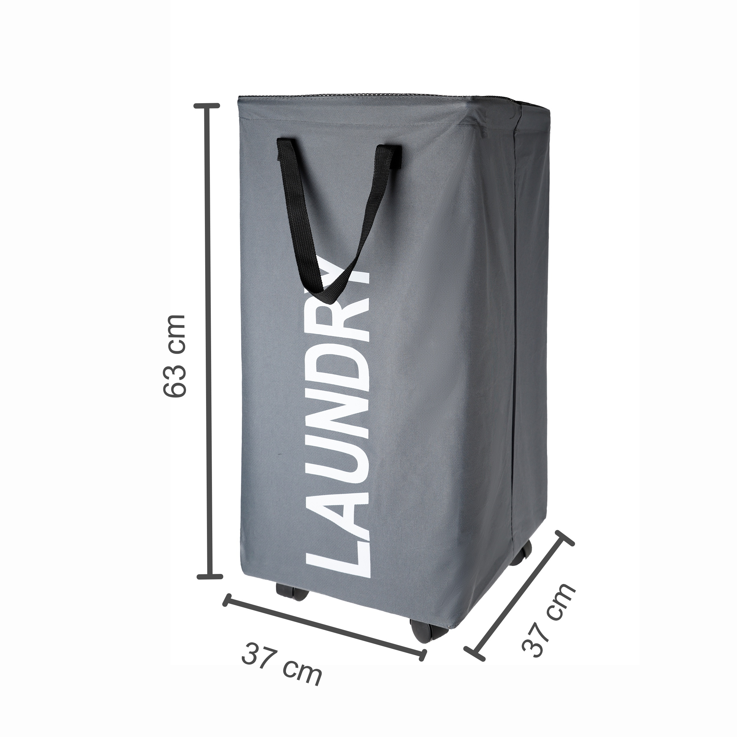 سبد رخت چرک مدل چرخ دار طرح LAUNDRY