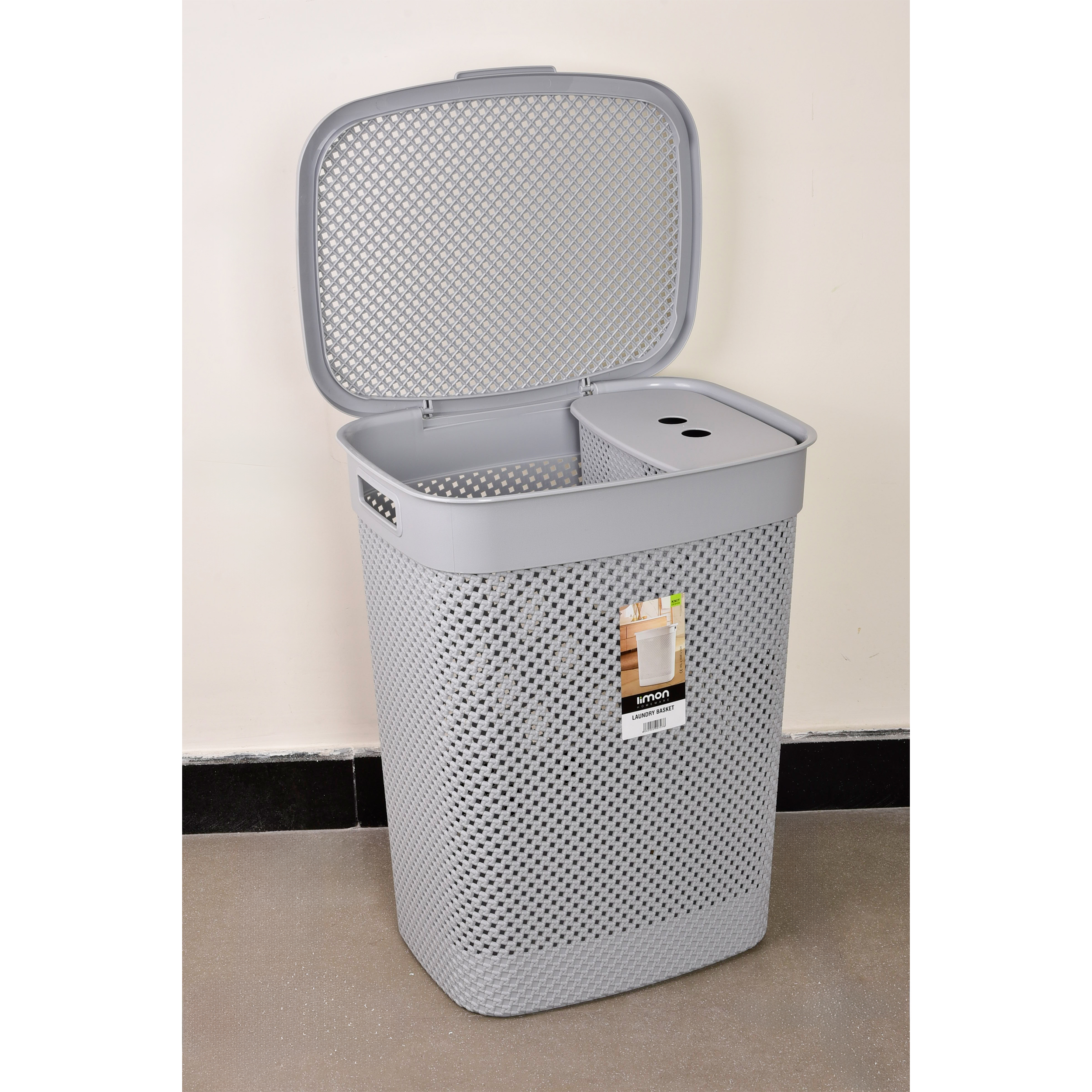 سبد رخت چرک لیمون کد 2136  مجموعه 2 عددی