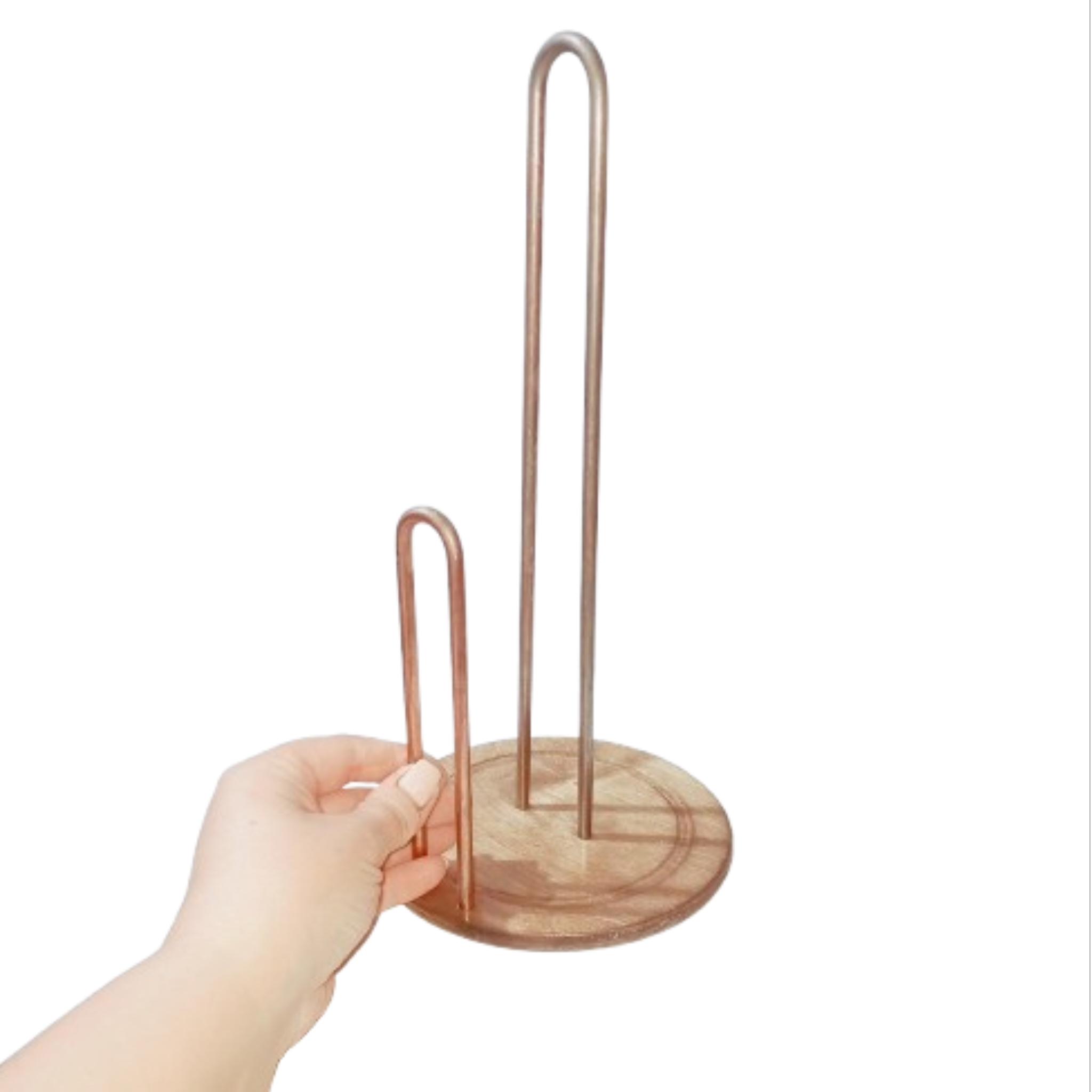 پایه رول دستمال کاغذی مدل چوبی طرح کلاسیک