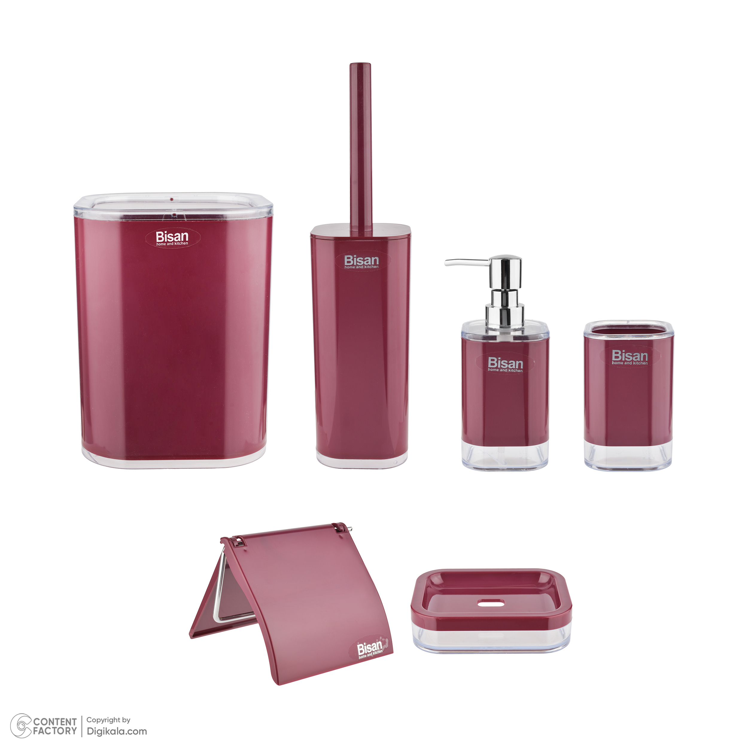 ست سرویس بهداشتی 6 تکه بیسان مدل دنیز