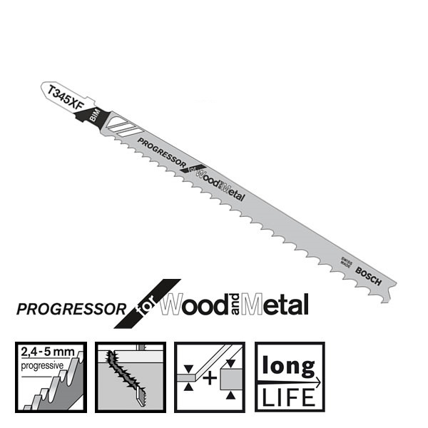 تیغه اره عمودبر بوش مدل T345XF بسته 5 عددی