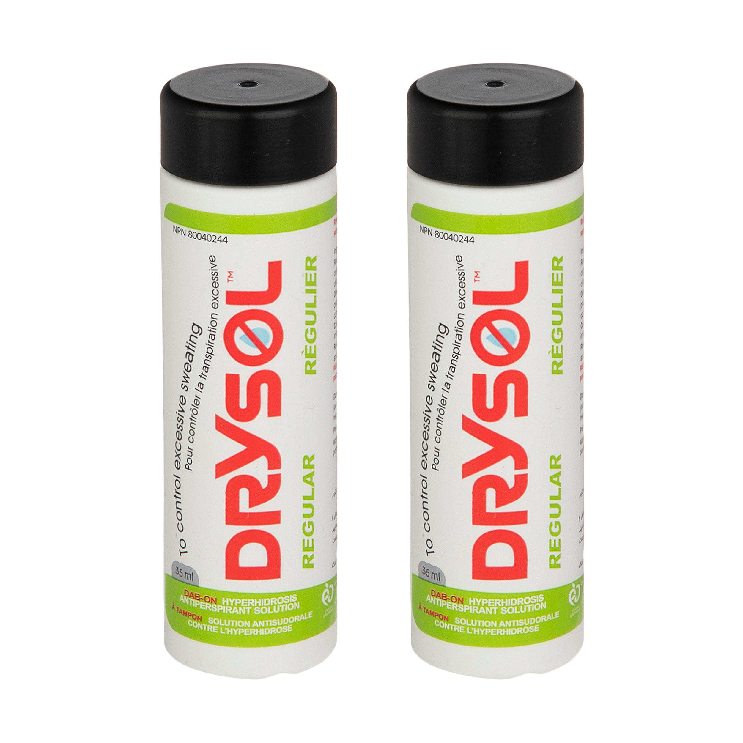 ضد تعریق درایسول مدل Regular مناسب پوست های حساس  حجم 35 میلی لیتر  بسته 2 عددی