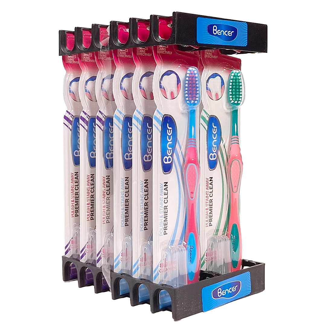 مسواک بنسر مدل پریمیر کلینینگ با برس متوسط بسته 12 عددی
