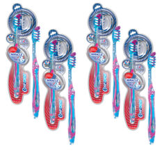 مسواک کانفیدنت مدل MIRACLE با برس متوسط بسته چهار عددی