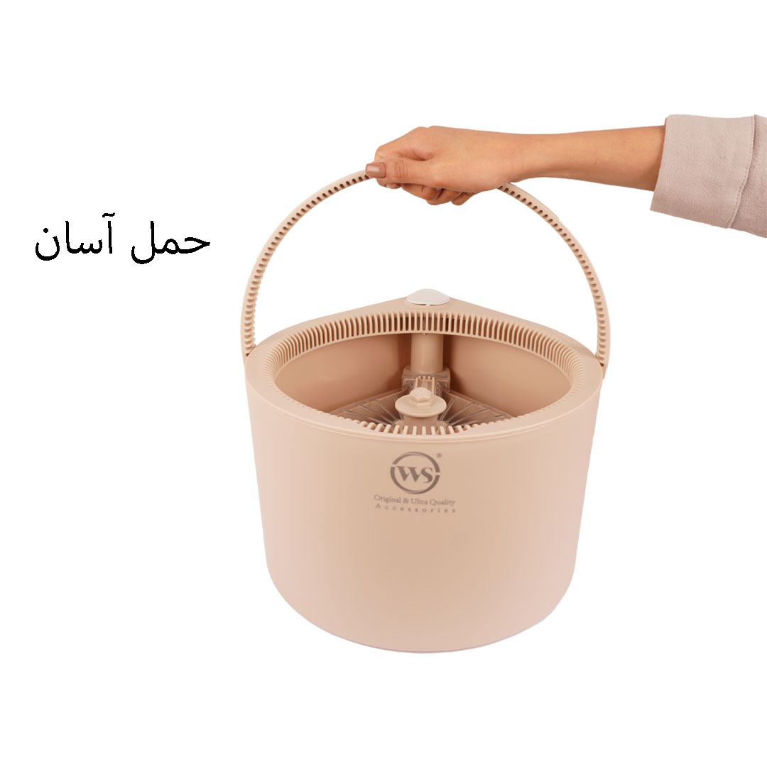 زمین شوی چرخشی دبلیو اس مدل اشکی به همراه سری یدک