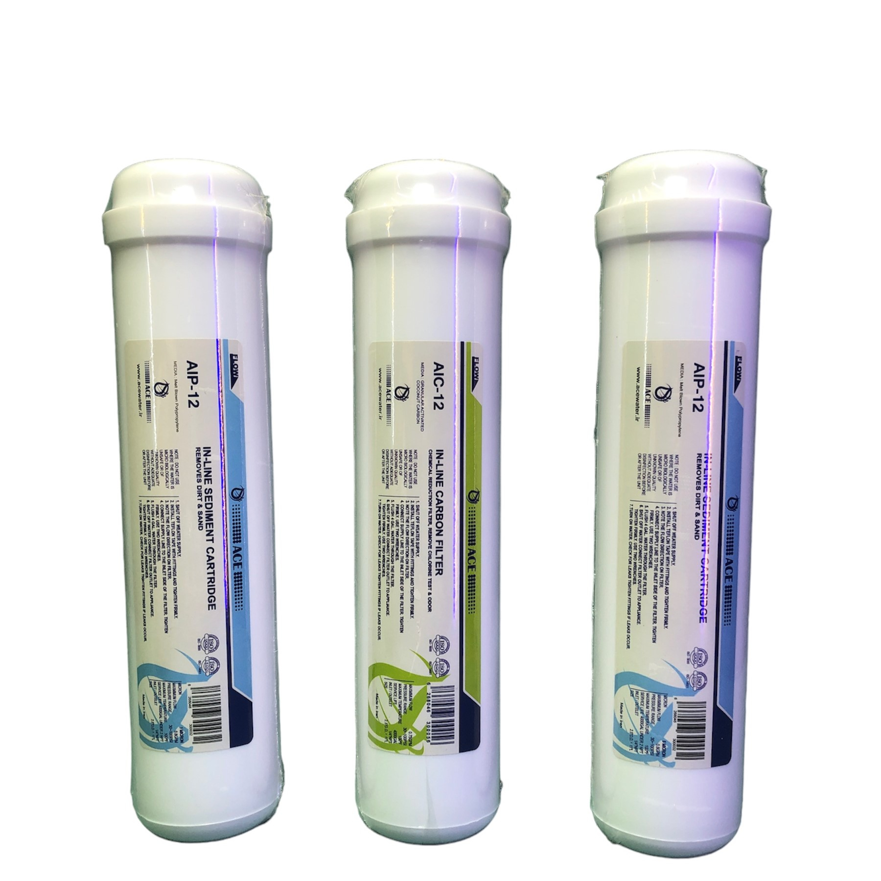 فیلتر دستگاه تصفیه آب آتیه کاوش افتخار مدل اینلاین بسته 3 عددی