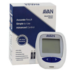 دستگاه تست قند خون آوان مدل AGM01 به همراه ۲۰۰عدد نوار تست قند آوان