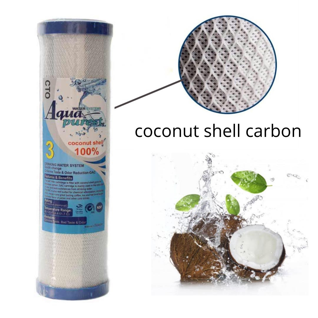 فیلتر دستگاه تصفیه کننده آب آکوا پیورست مدل RO-NSF06 مجموعه 5 عددی به همراه فیلتر ممبران فیلمتک کد 75-1812