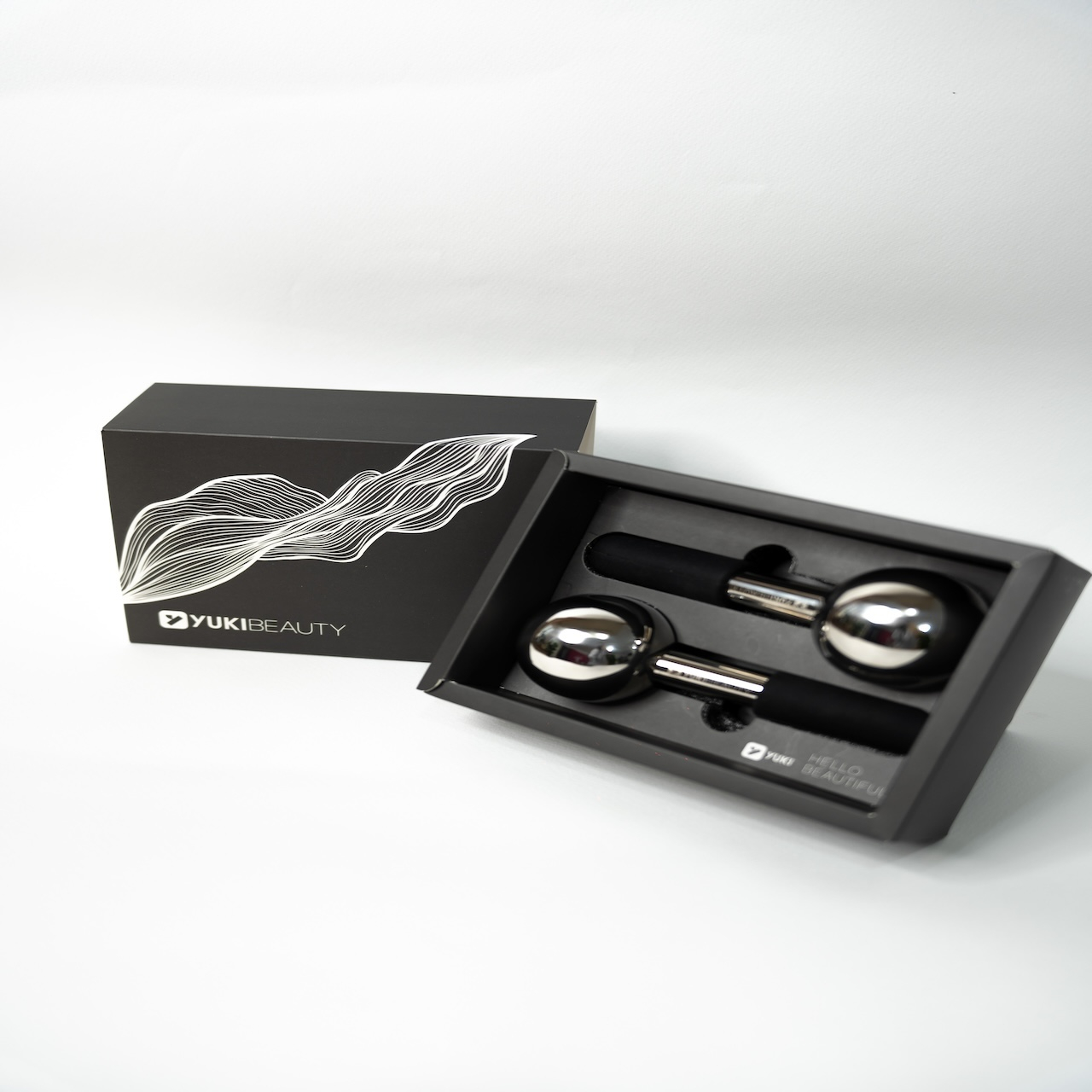 ماساژور دستی یوکی بیوتی مدل گوی یخی استیل بسته ۲ عددی