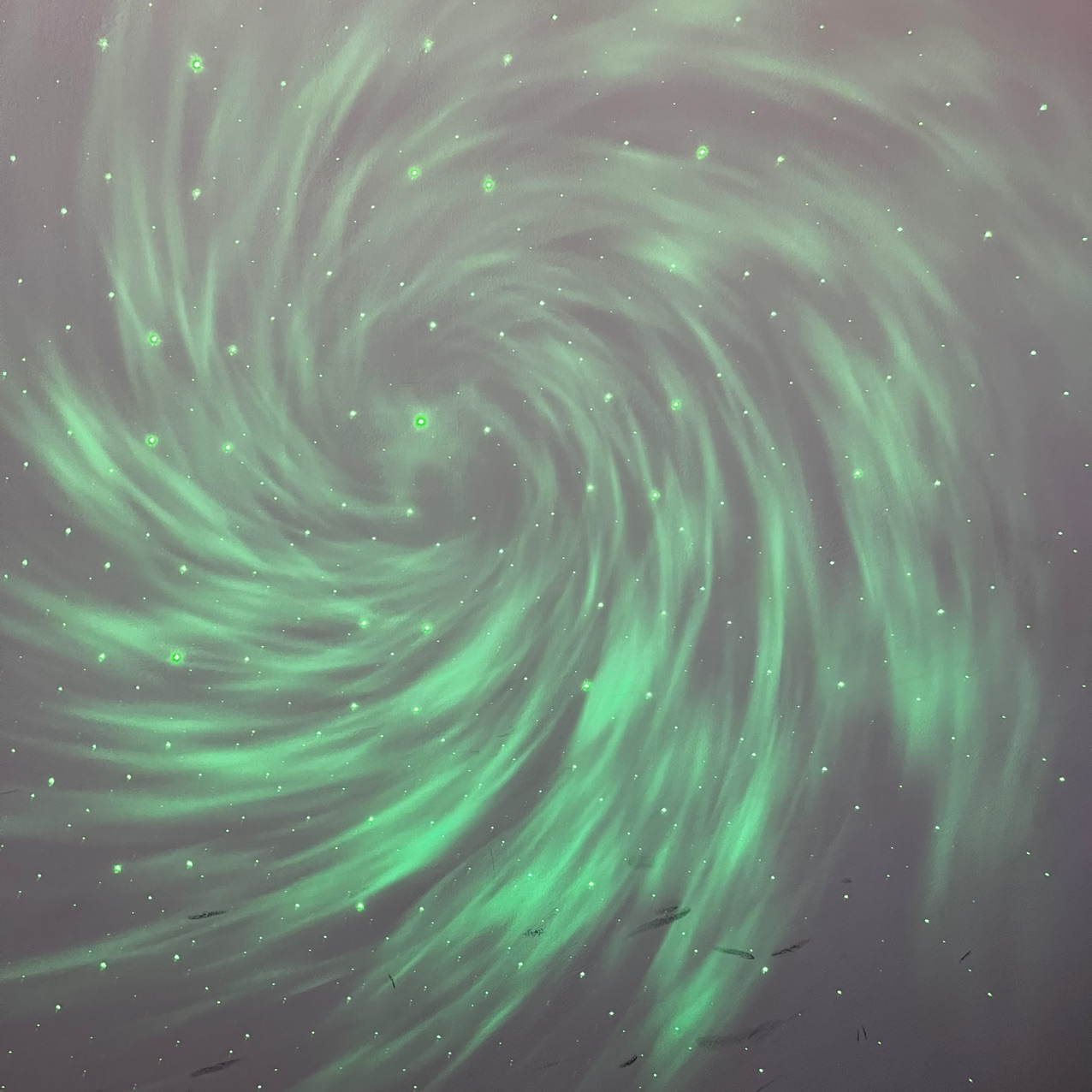 رقص نور لیزری مدل کهکشانی طرح سفینه مدل اسپیکر دار