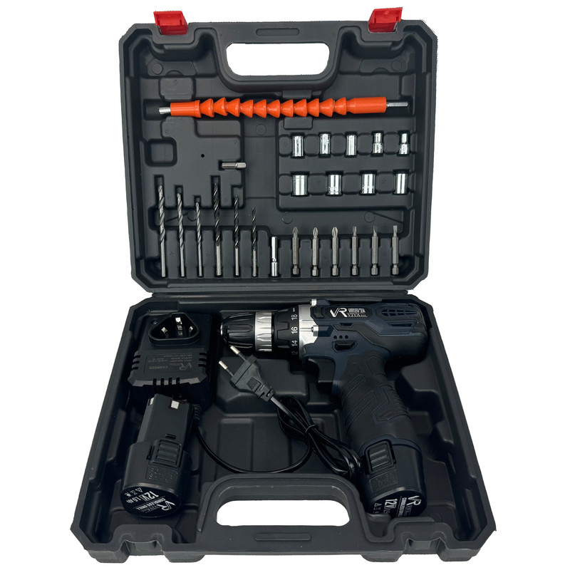 دریل پیچ گوشتی شارژی ویوارکس مدل VR12V-2A مجموعه 28 عددی