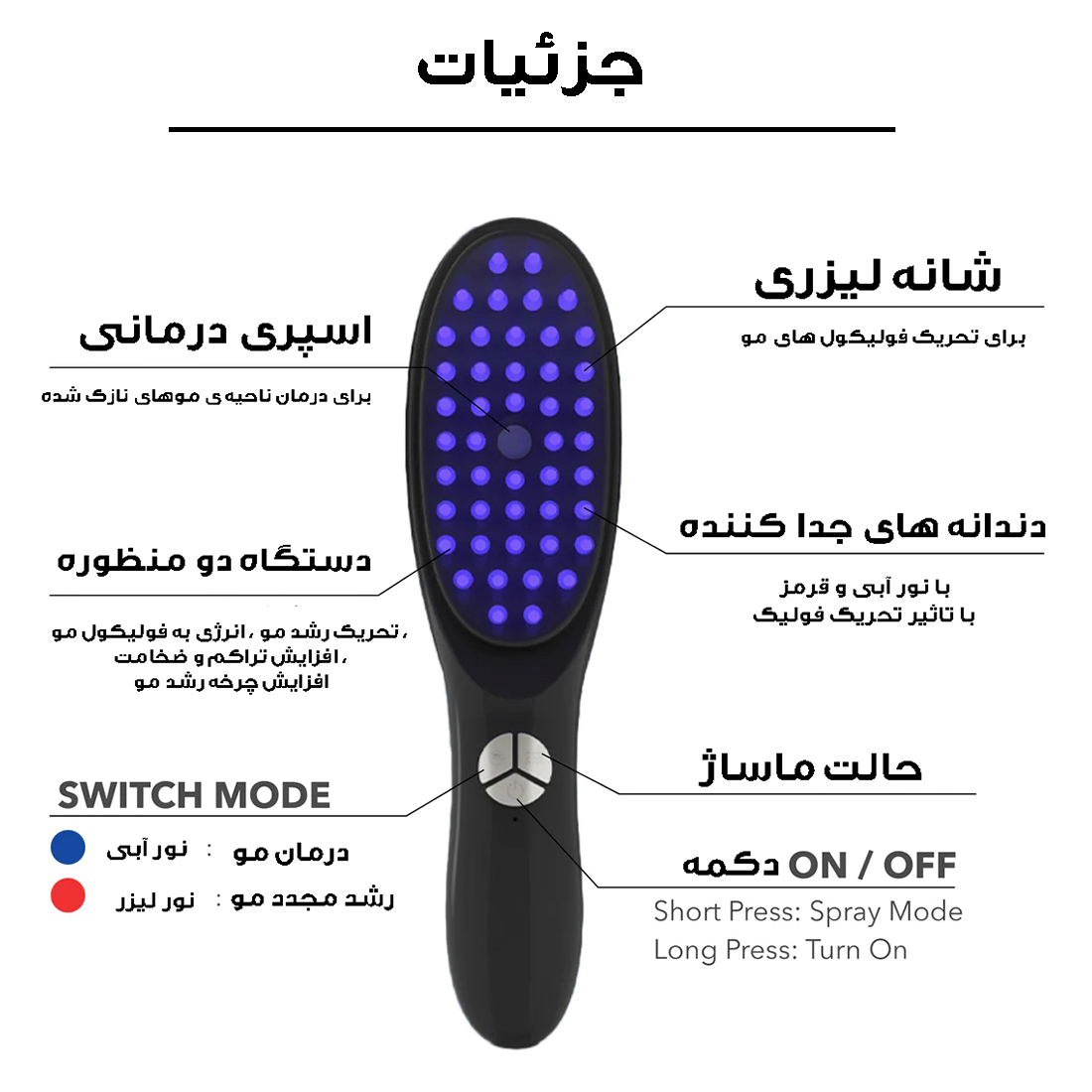 ماساژور برقی سر کد 003-QC