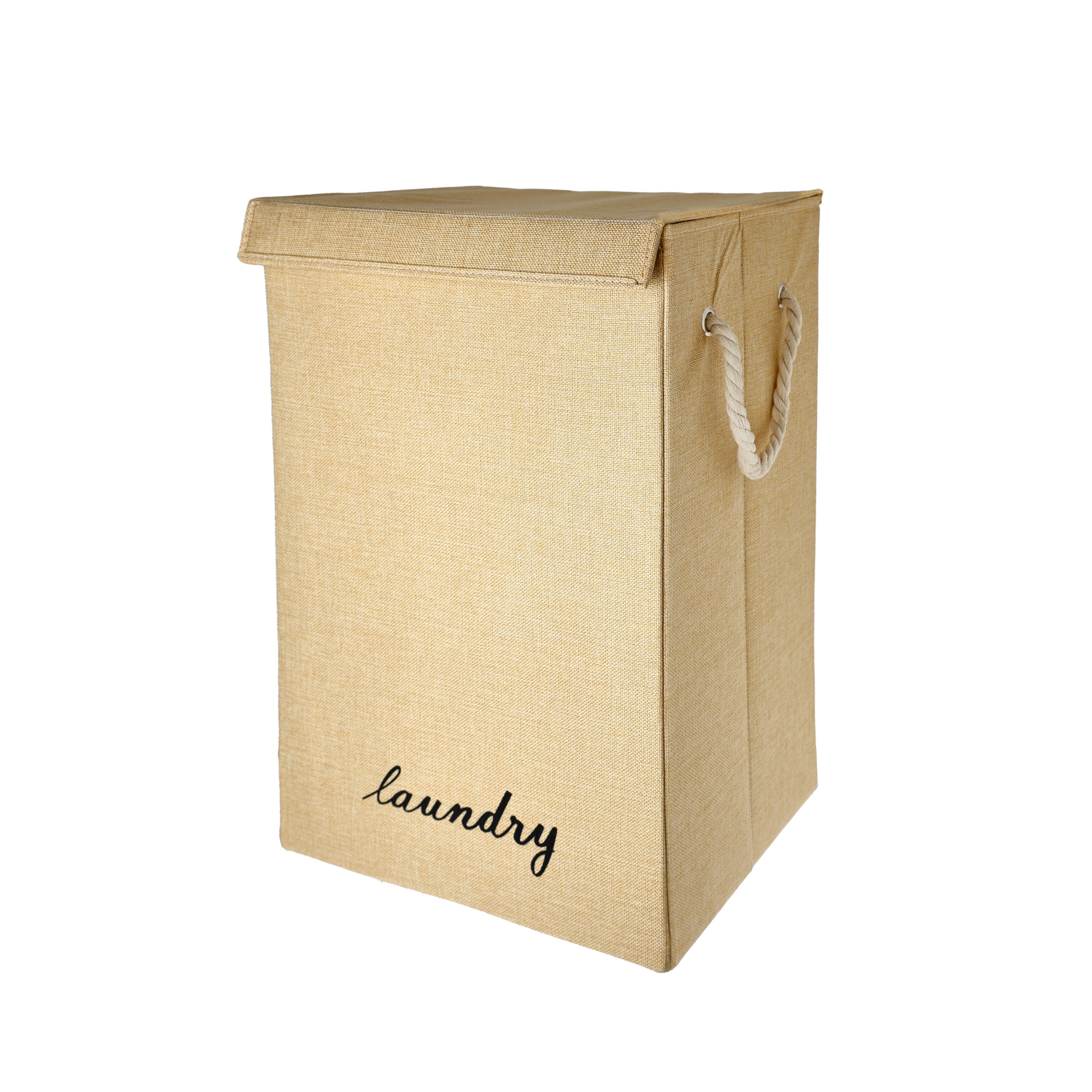 سبد لباس چرک مدل دسته کنفی درب دار