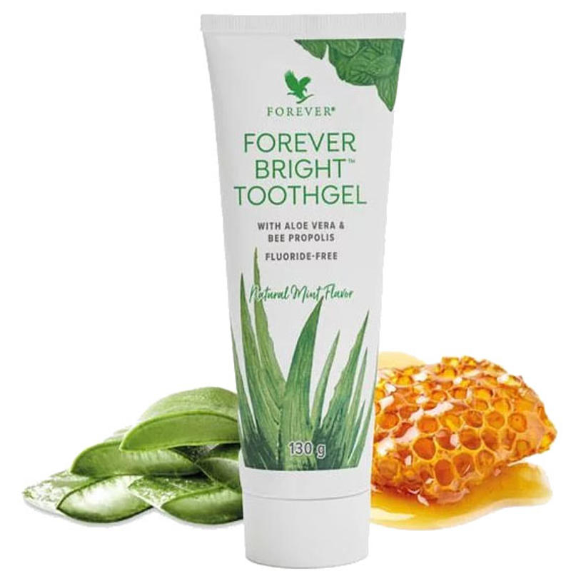 خمير دندان فوراور لیوینگ پروداکتس مدل آلوئه ورا و بره موم وزن 130 گرم مجموعه دو عددی