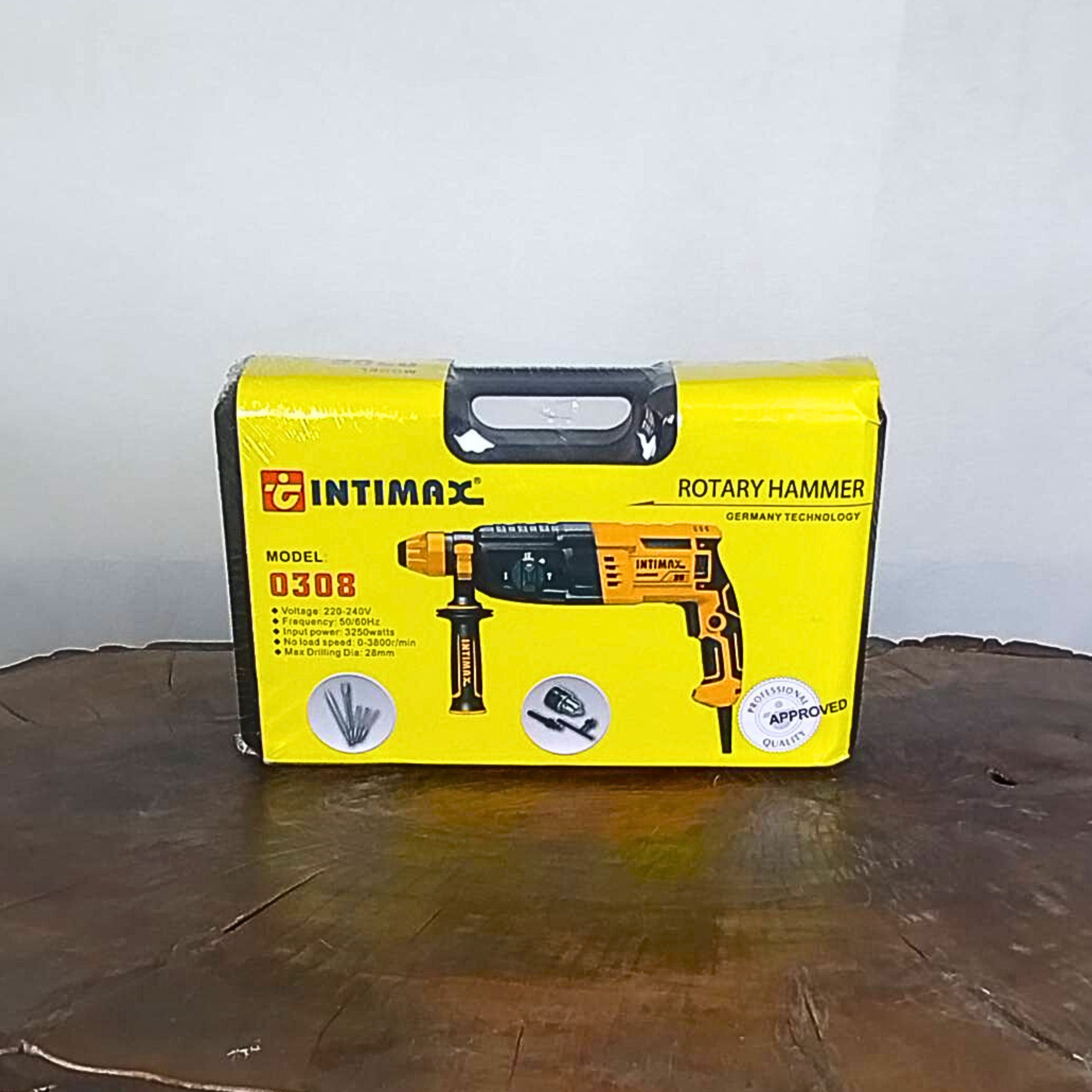 دریل بتن کن سه نظام چهار شیار 26 میلی متری 3250 وات اینتیمکث کد 100308