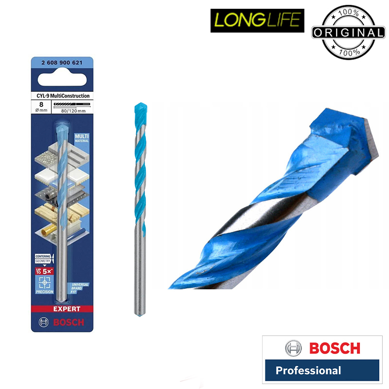 مته الماسه همه کاره بوش مدل مولتی متریال سایز 8 میلی متر