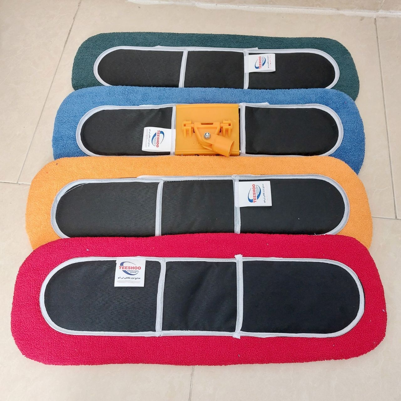 یدک طی زمین شوی تی شو مدل حوله ای مستطیلی مجموعه 4 عددی