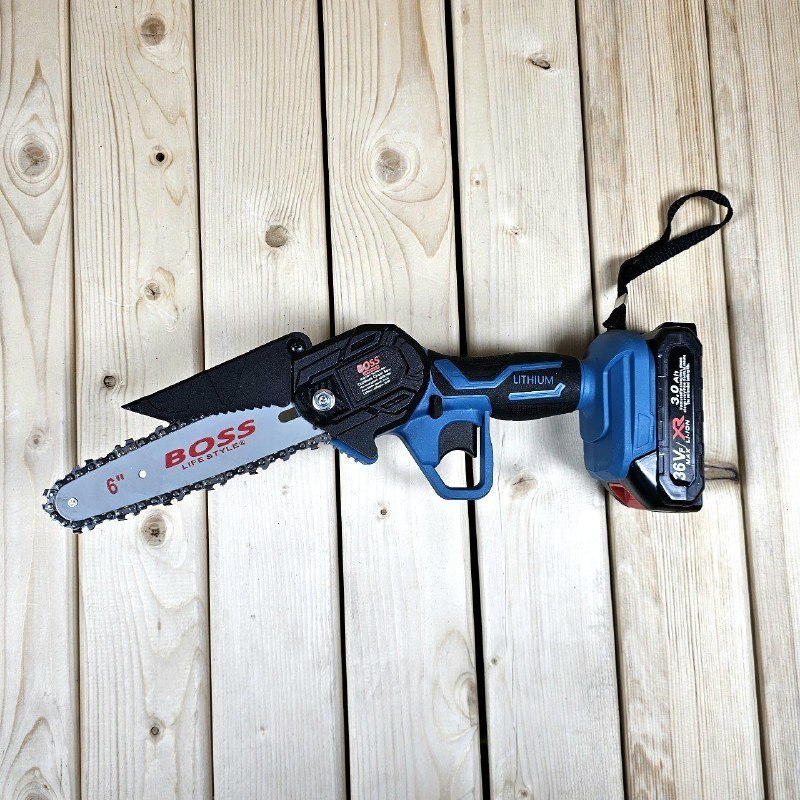 اره زنجیری شارژی باس مدل تیغه 15 سانت کد 36V- LIFE-STYLE