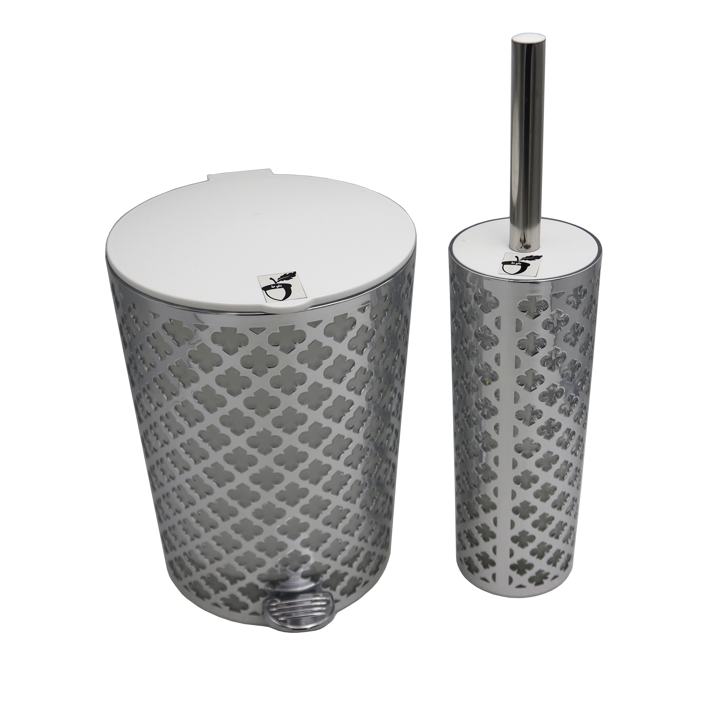 ست سطل و فرچه مدل بلوط طرح گل کد YP-NS-02