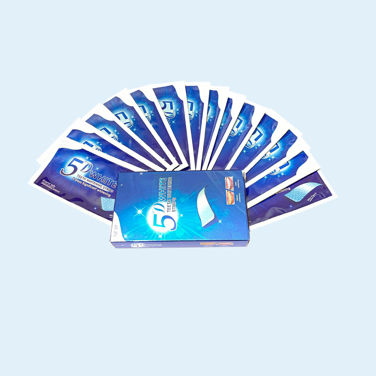 نوار سفید کننده دندان دوایت مدل 5 plus بسته 14 عددی