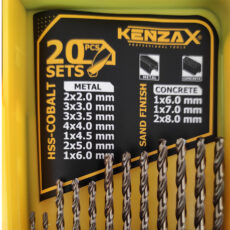 مته فلز و الماسه کنزاکس مدل KDB-120 مجموعه 20 عددی