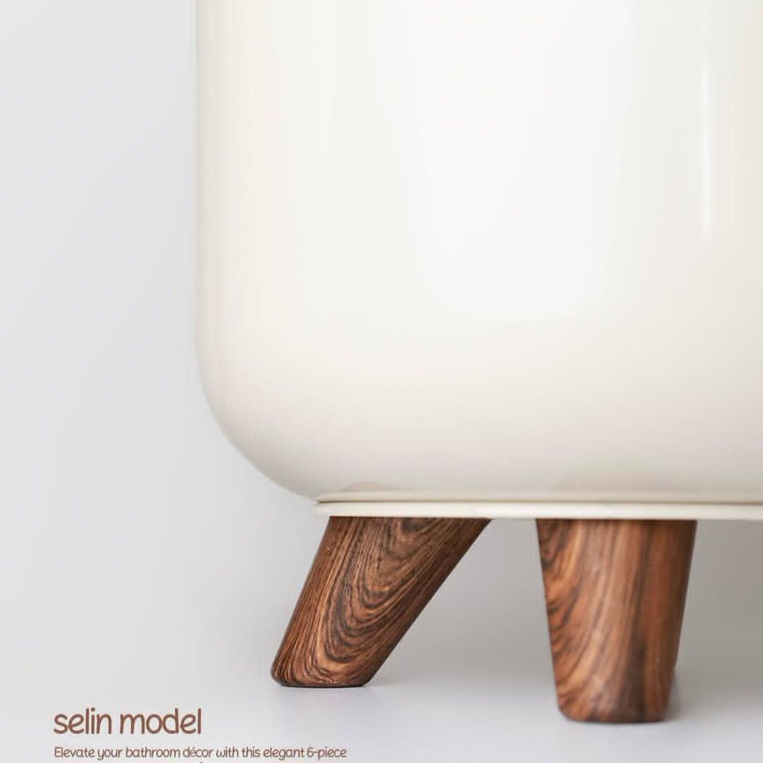 ست سرویس بهداشتی 6 تکه اطلس مدل سلین