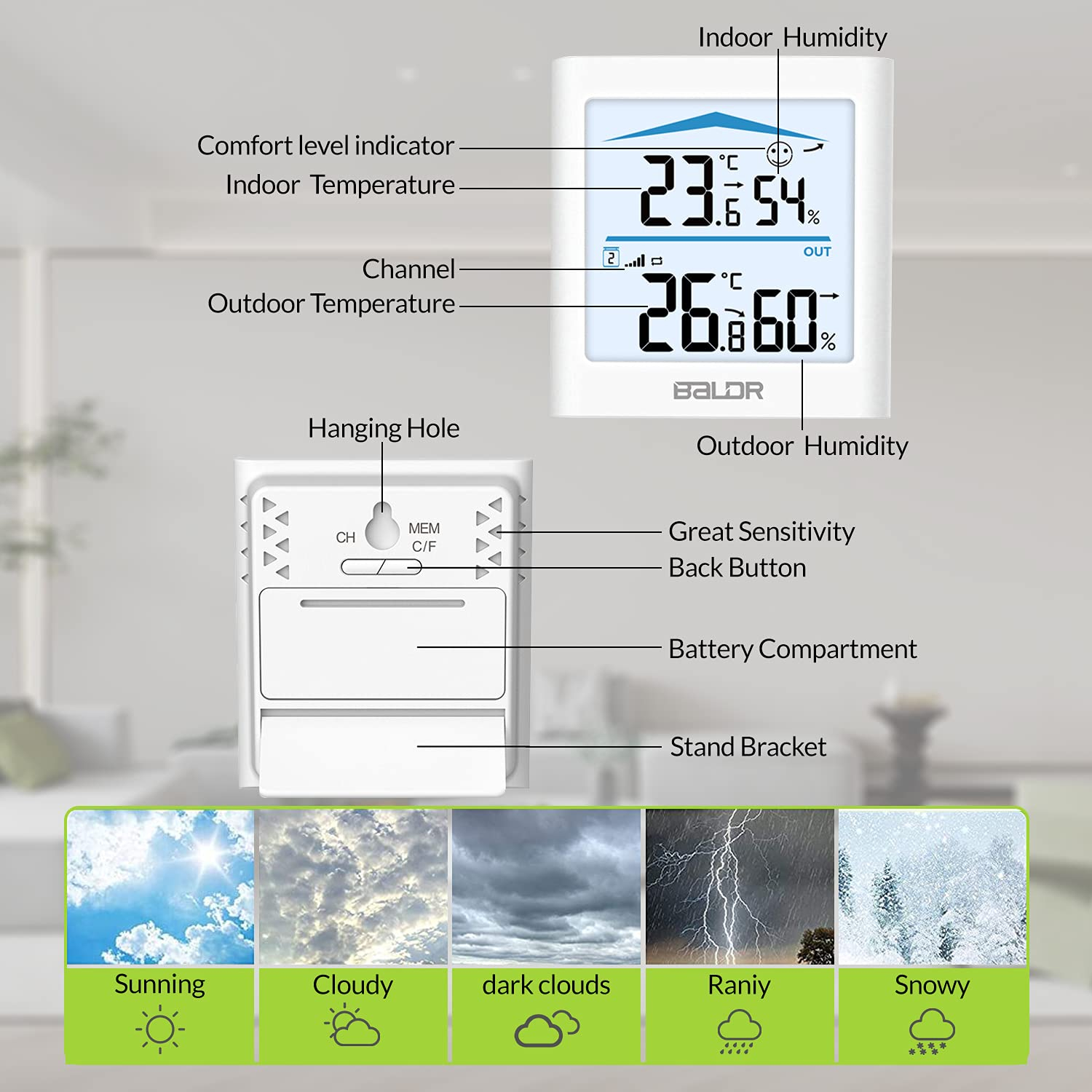 دماسنج دیجیتالی بالدر مدل ‎5461