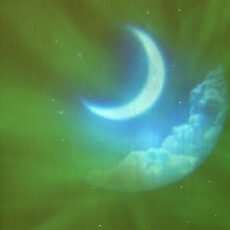 رقص نور مدل فضانور ایستاده طرح کهکشانی