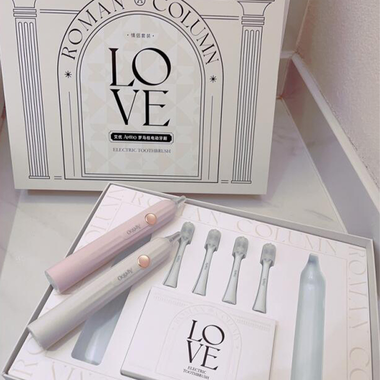 مسواک برقی آپیو مدل T12-A به همراه 4 سری یدک  مجموعه 2 عددی