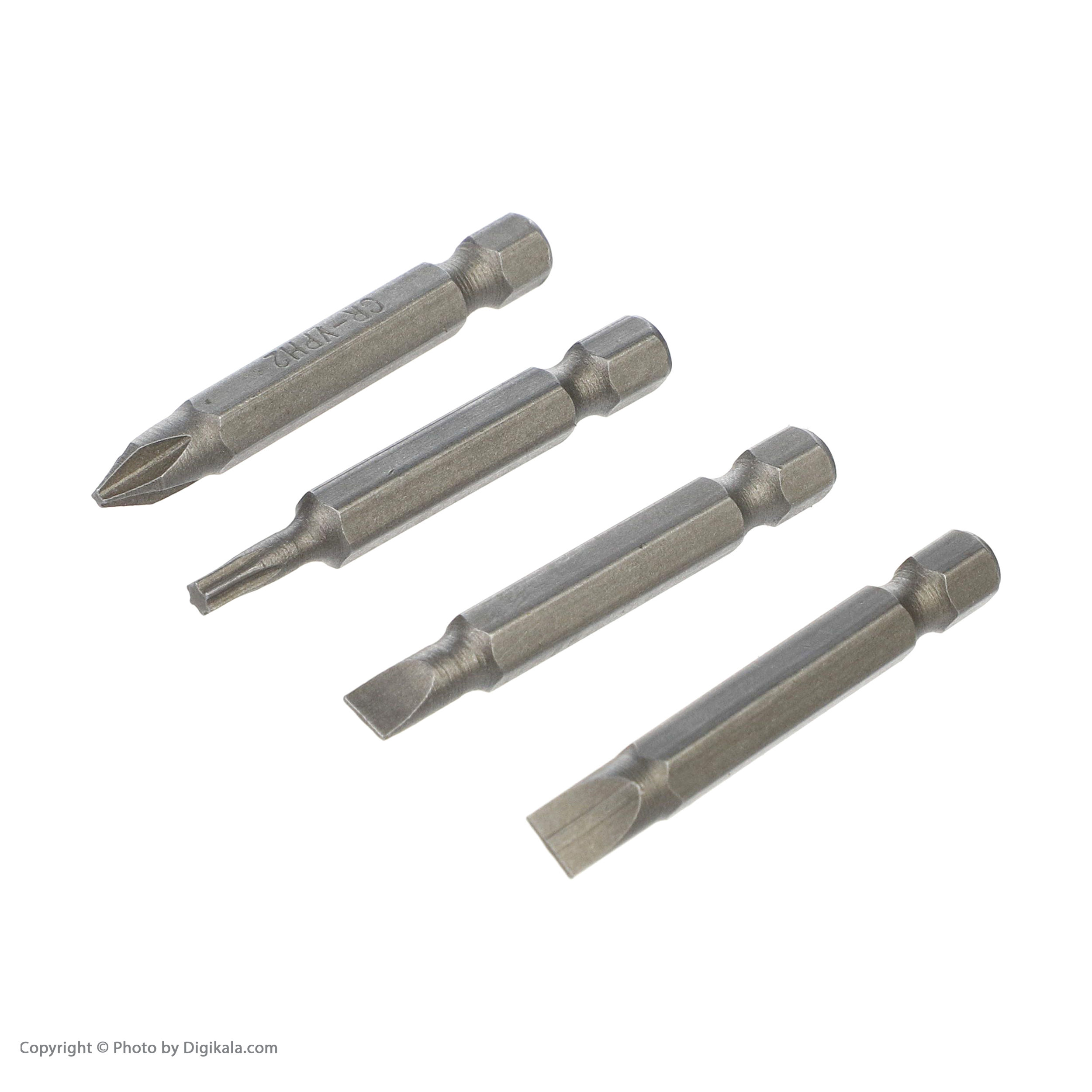 دریل پیچ گوشتی شارژی سه نظام 10 میلیمتری 128 ولت جاب مدل JB-128 POWER X مجموعه 40 عددی