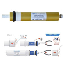 فیلتر دستگاه تصفیه آب آکوا پیورست مدل AQ 600 RO NEW GOLD مجموعه 5 عددی به همراه فیلتر تصفیه آب مدل ممبران