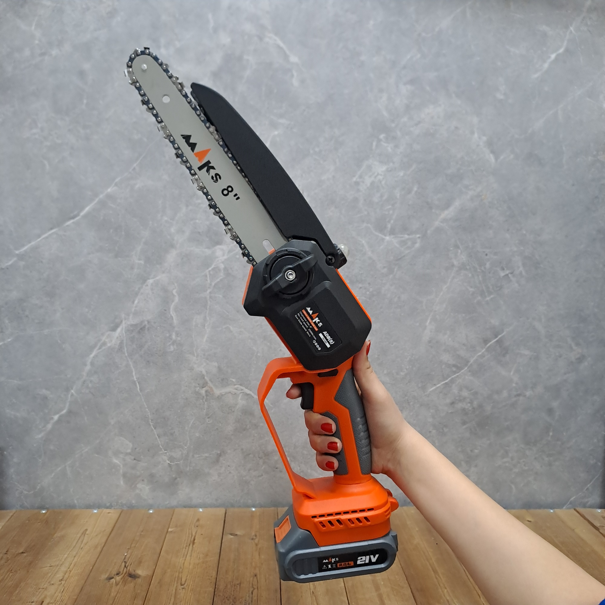 اره زنجیری صنعتی مکث اچ ام تی مدل 21V کد 8 اینچ