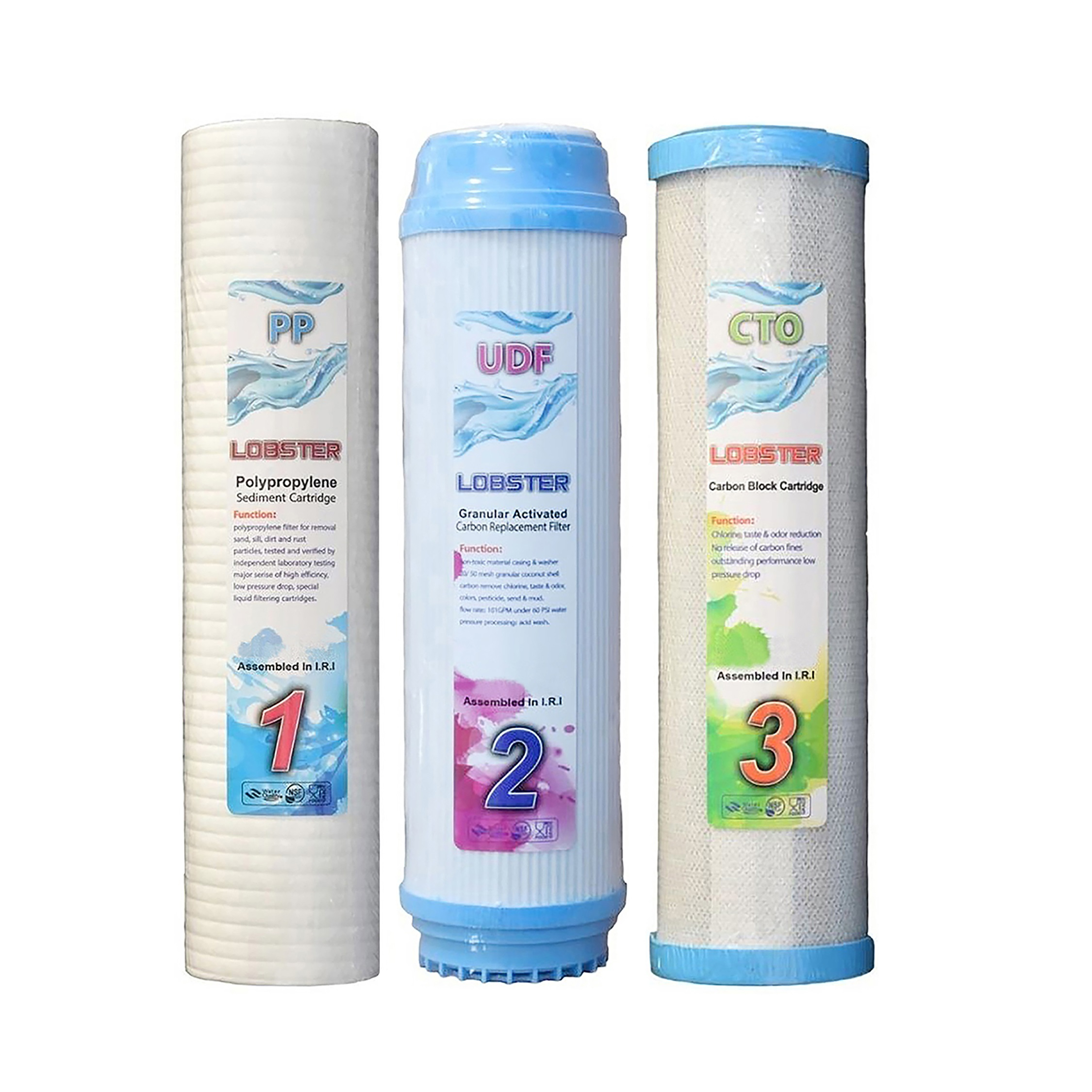 فیلتر دستگاه تصفیه کننده آب لابستر مدل L5F1 مجموعه 5 عددی به همراه فیلتر فیلمتک مدل ممبران