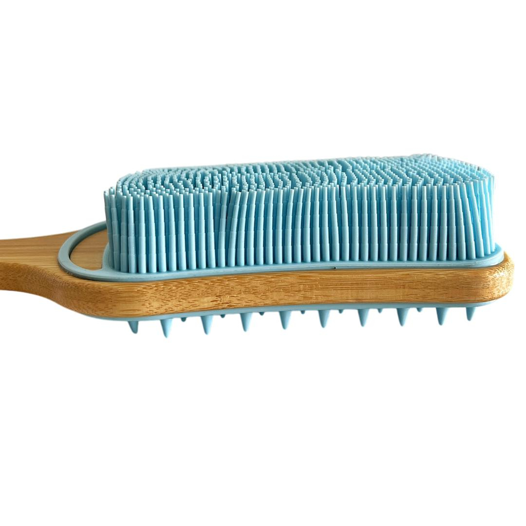 ماساژور سر و بدن مدل سیلیکونی دسته دار کد 13591