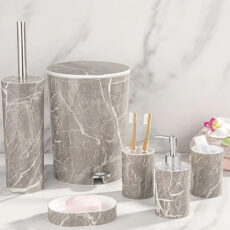 ست سرویس بهداشتی 6 پارچه لیمون مدل گرد