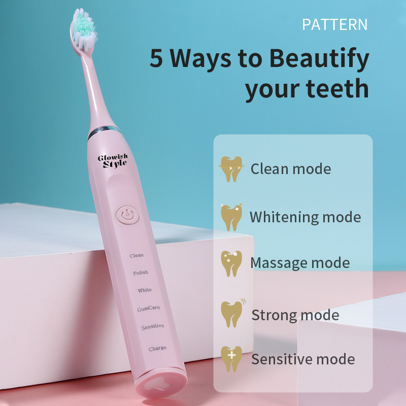 مسواک برقی گلویش استایل مدل KS-04 به همراه سری یدک مجموعه 5 عددی