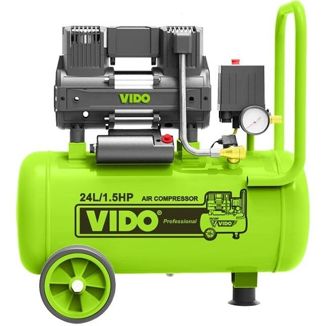 کمپرسور باد سایلنت ویدو مدل WD060212415 ظرفیت 24 لیتر