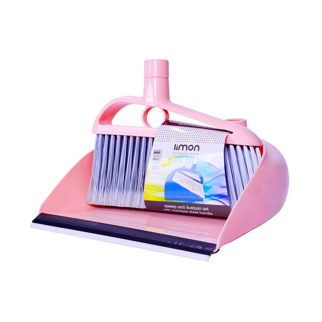 ست جارو همراه با خاک‌انداز لیمون مدل MD767