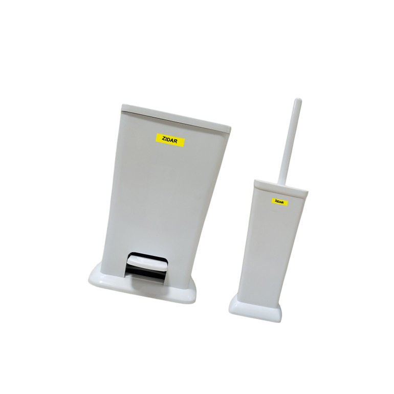 سطل و فرچه توالت زیدار مدل D-18