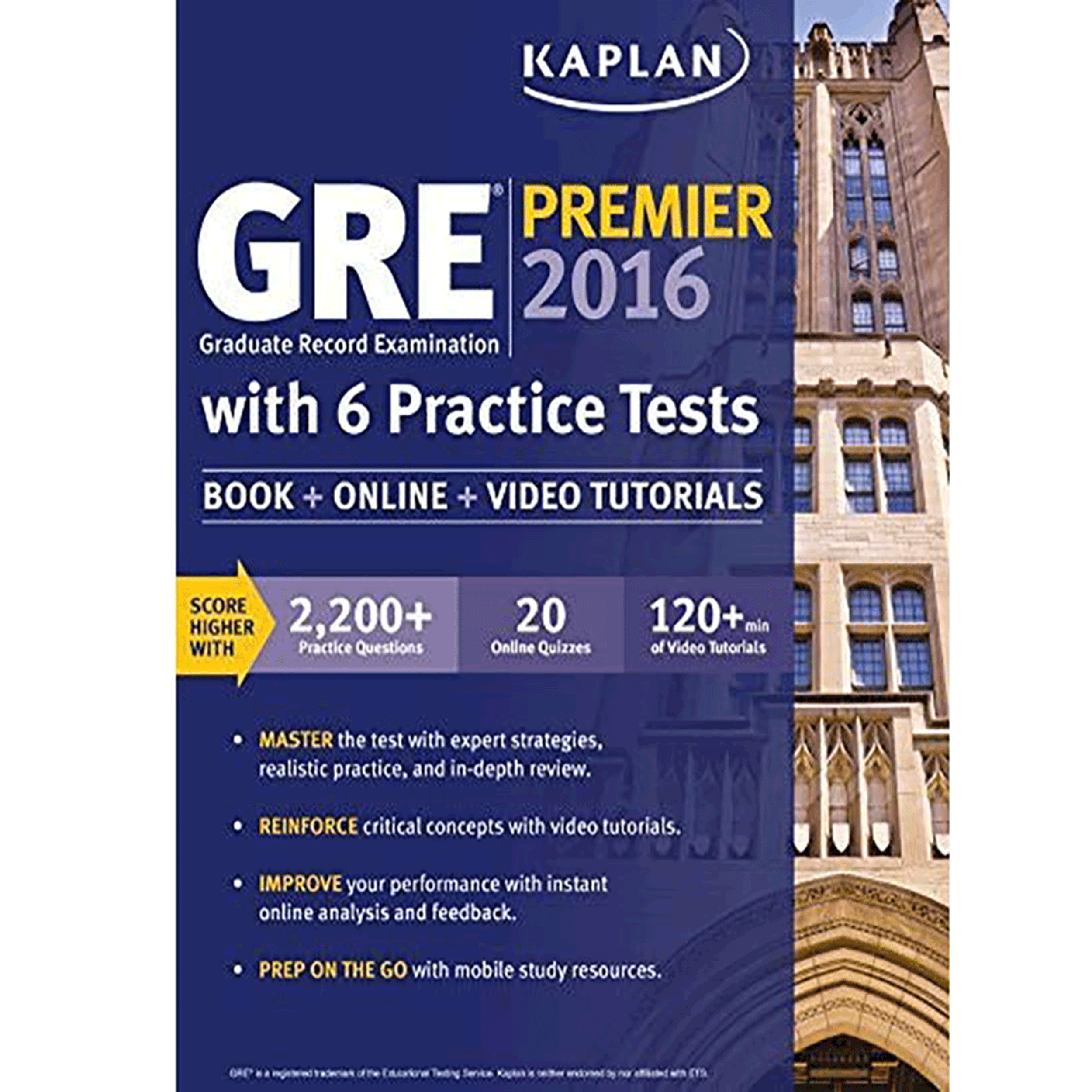 کتاب Kaplan GRE Premier 2016 اثر جمعی از نویسندگان انتشارات هدف نوین