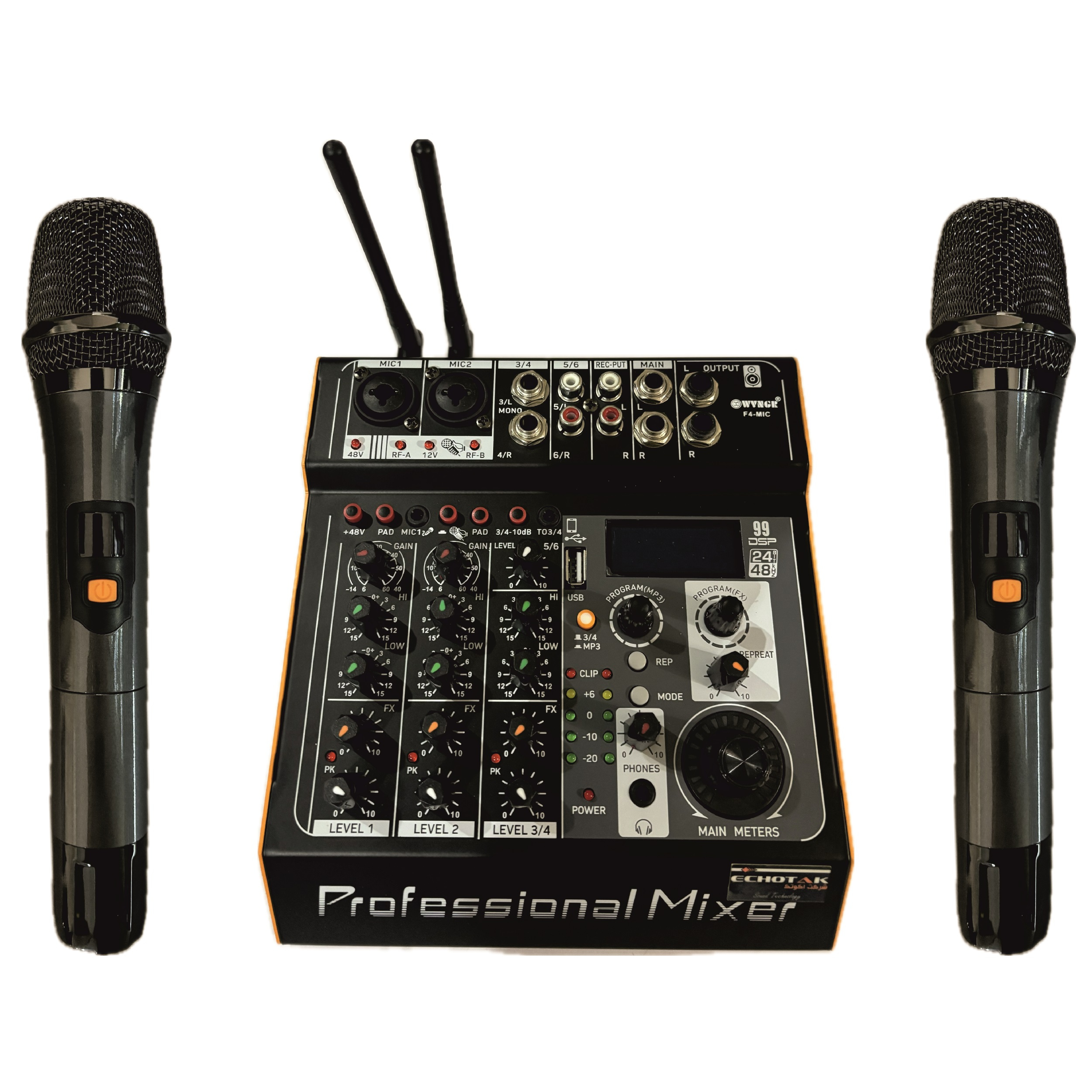 میکسر صدا اکو تک مدل F4-MIC