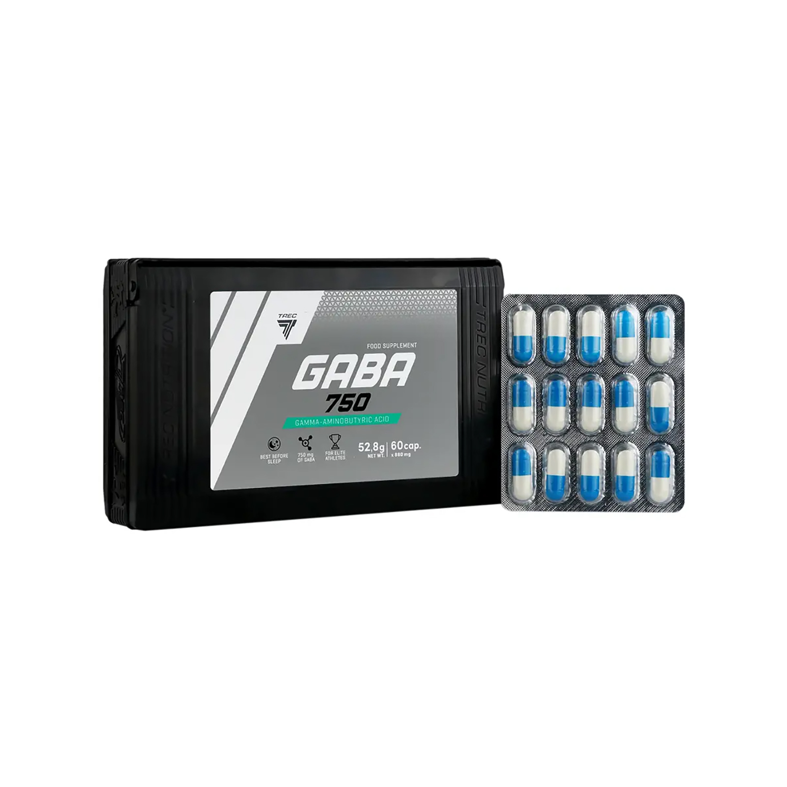 کپسول گابا 750 میلی ترک نوتریشن بسته 60 عددی