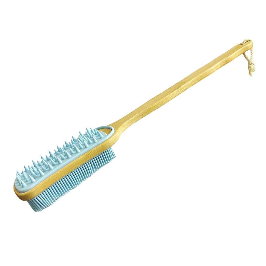 ماساژور سر و بدن مدل سیلیکونی دسته دار کد 13591