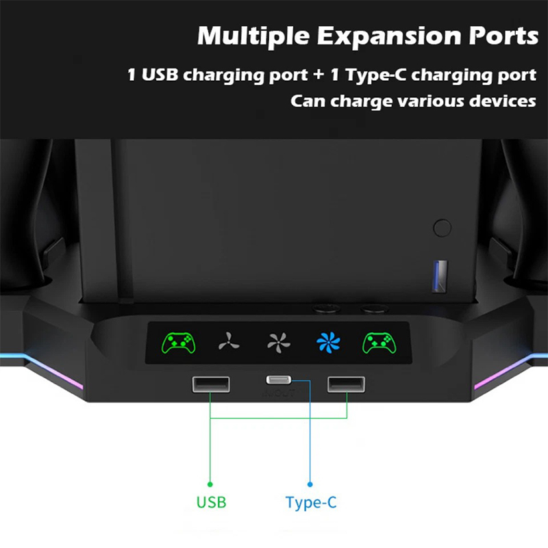 فن و پایه چند منظوره X-Series X آی پلی مدل HBX-608 RGB