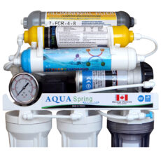 دستگاه تصفیه کننده آب آکوآ اسپرینگ مدل RO-NF7100 به همراه فیلتر تصفیه آب مجموعه 3 عددی
