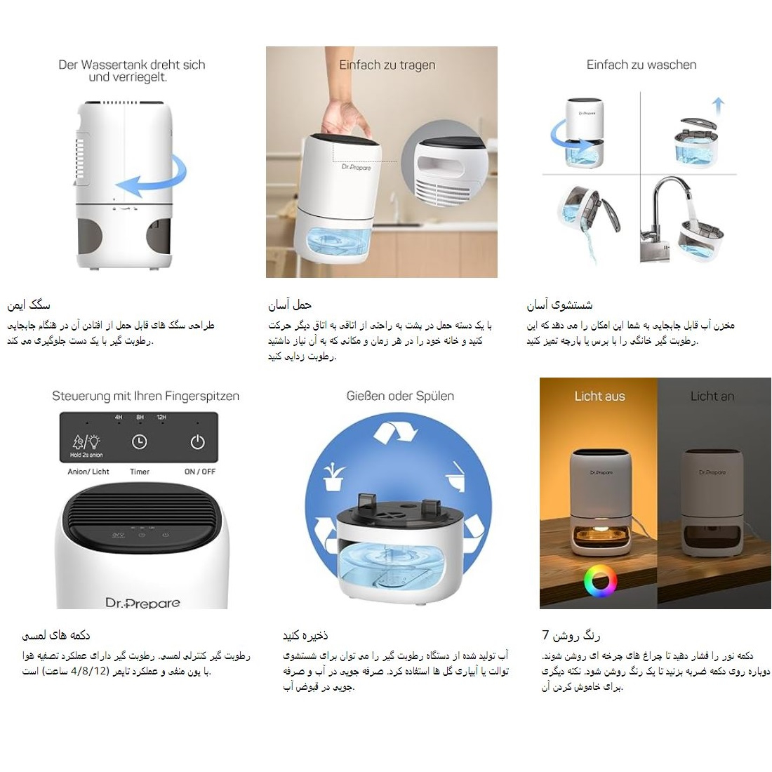 رطوبت گیر دکتر پریپارد مدل DDH